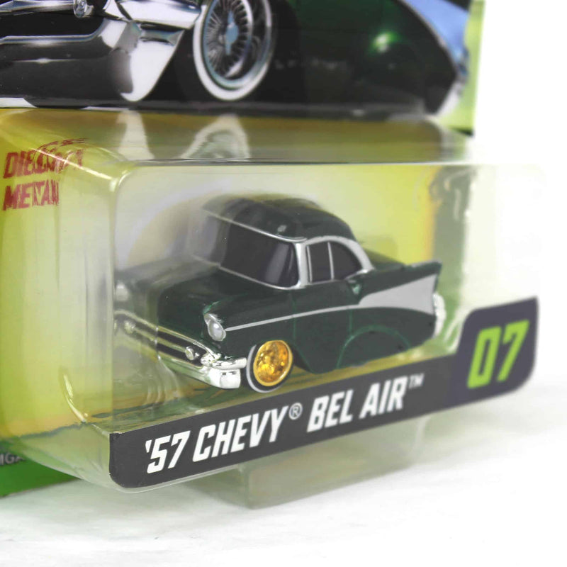 CarTuned 1957 Chevy Bel Air Lowrider, Green & Gold, Mainline Series 3