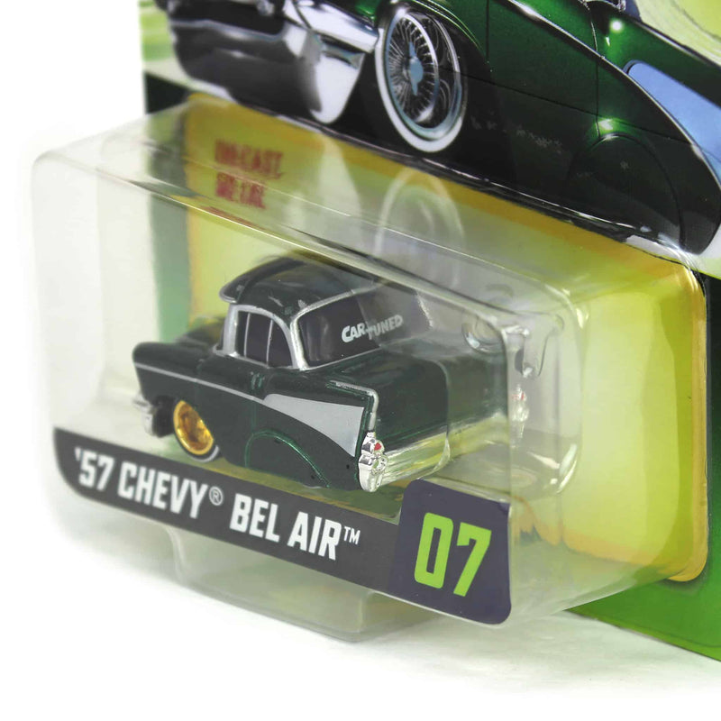 CarTuned 1957 Chevy Bel Air Lowrider, Green & Gold, Mainline Series 3