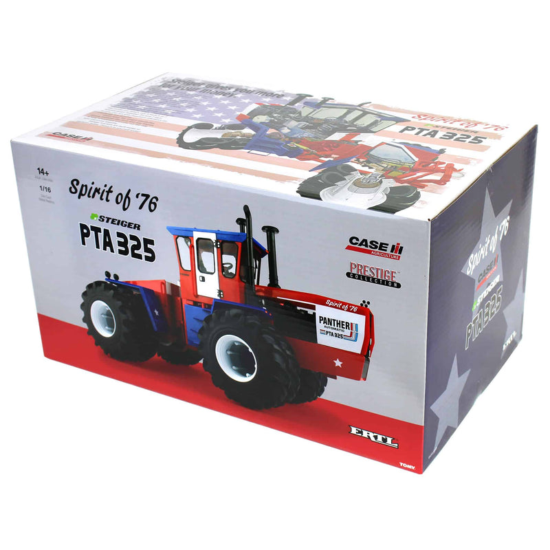 Set of 2 Steiger 4WD Tractors ~ PTA 325 "Spirit of '76" Stars & Stripes + CA325 Industrial Yellow