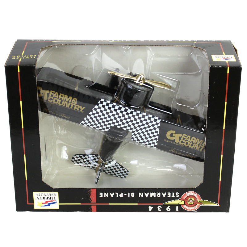 1934 Stearman Farm & Country Bi-Plane Bank, Collector Series