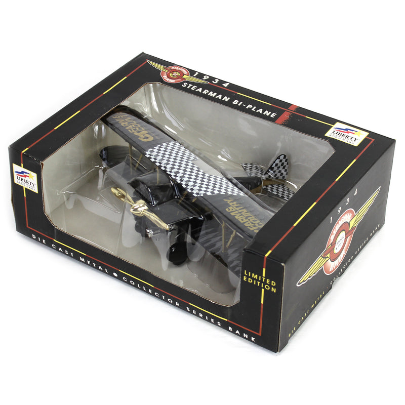 1934 Stearman Farm & Country Bi-Plane Bank, Collector Series