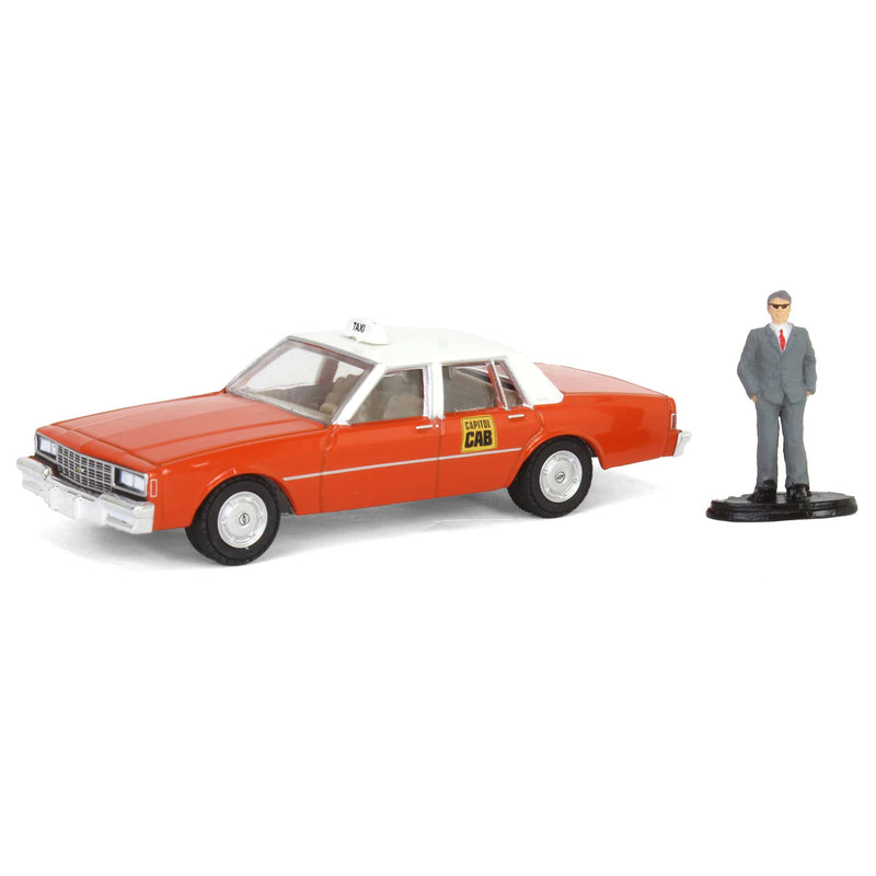 1/64 1981 Chevrolet Impala Capitol Cab Taxi with Man in Suit, Hobby Shop Series 15