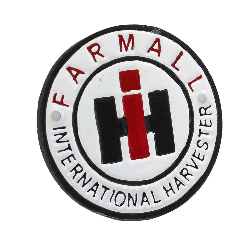 IH Farmall Cast Iron 4.5in Round Sign