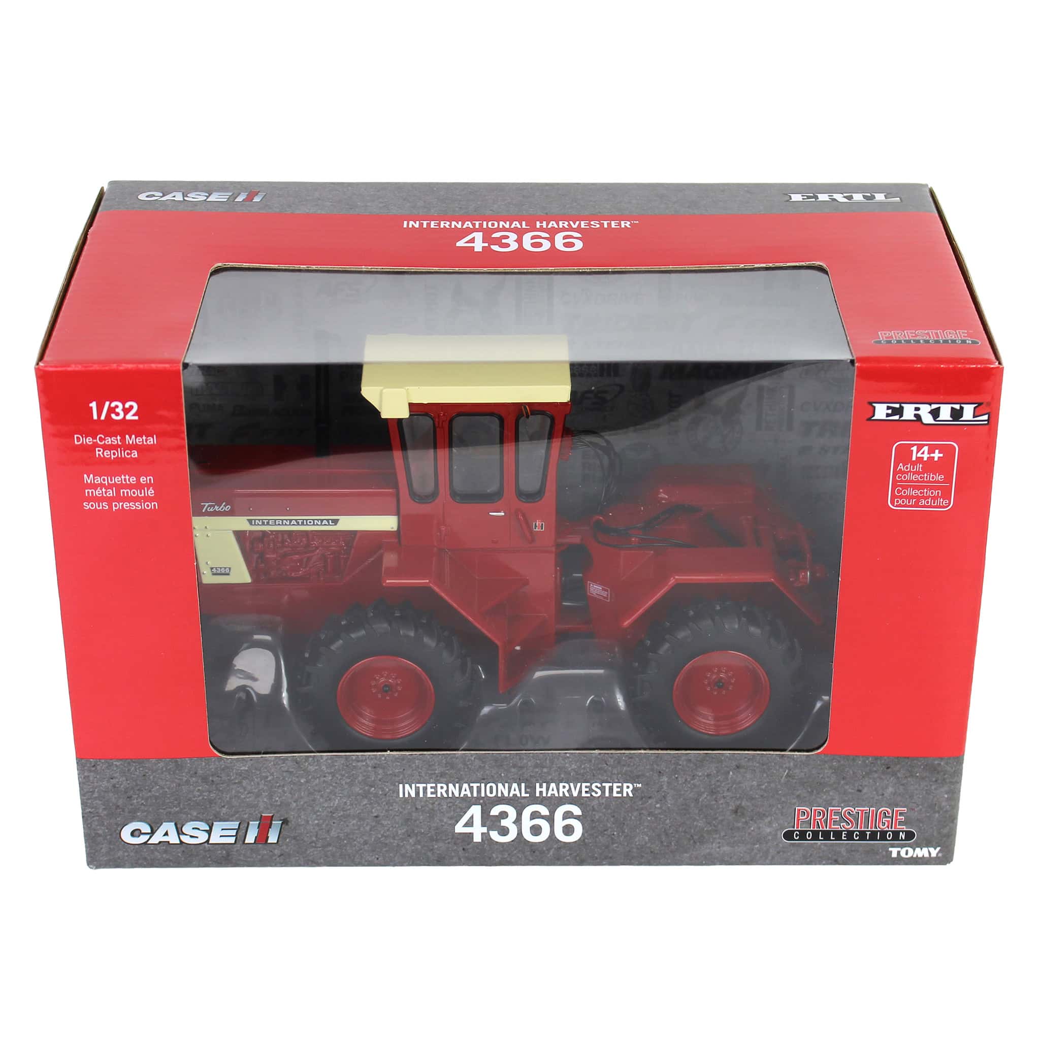 1/32 International Harvester 4366 4WD Tractor with Red Cab, ERTL Prest ...