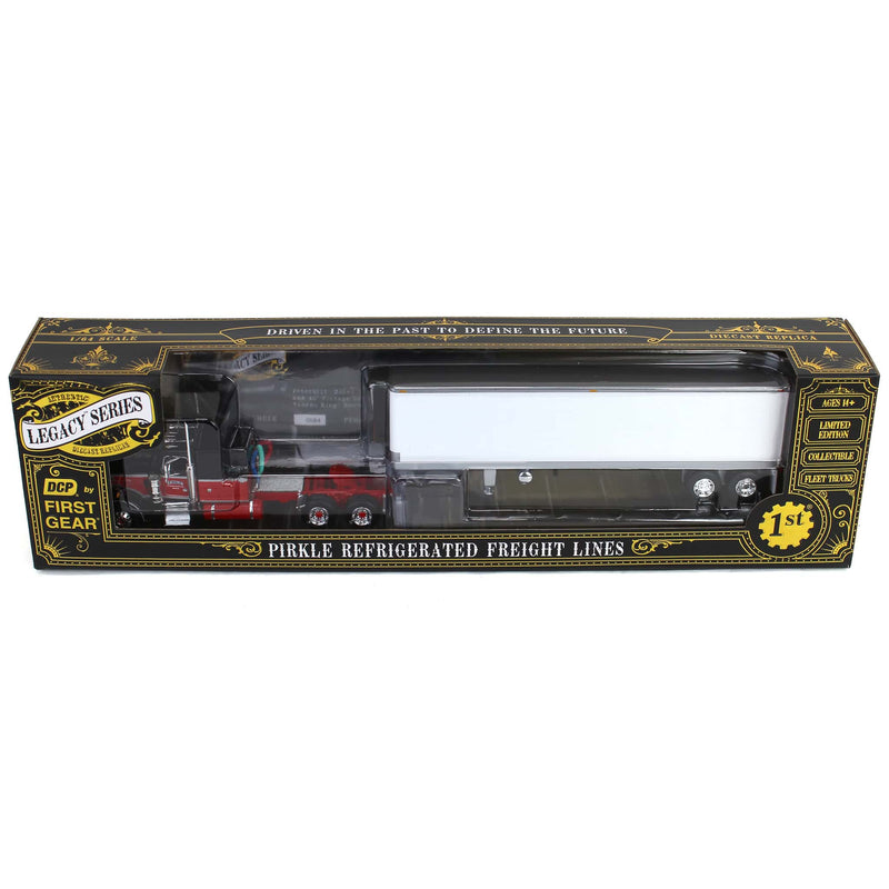 1/64 Peterbilt 359 w/ Vintage Reefer Trailer, Legacy Series #1: Pirkle Refrigerated Freight Lines, DCP by First Gear