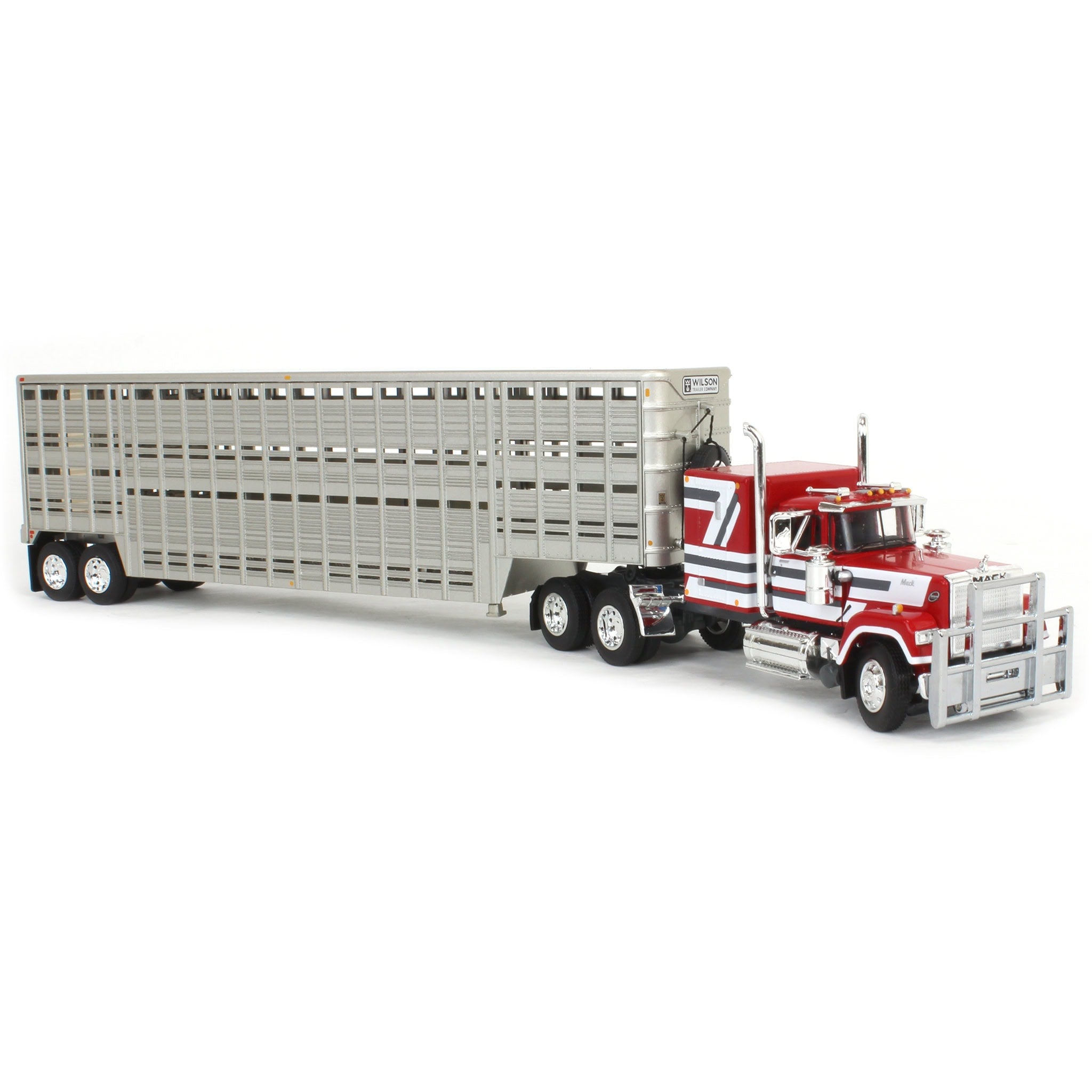 1/64 Mack Super-Liner with 45ft Wilson Vintage Livestock Trailer