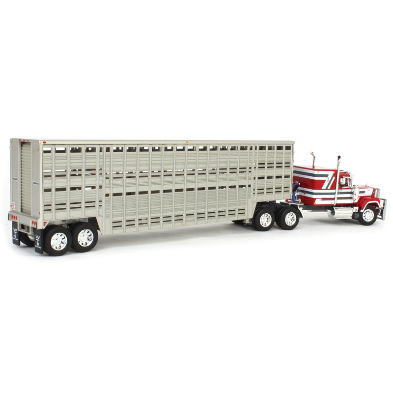 1/64 Mack Super-Liner with 45ft Wilson Vintage Livestock Trailer, DCP by First Gear