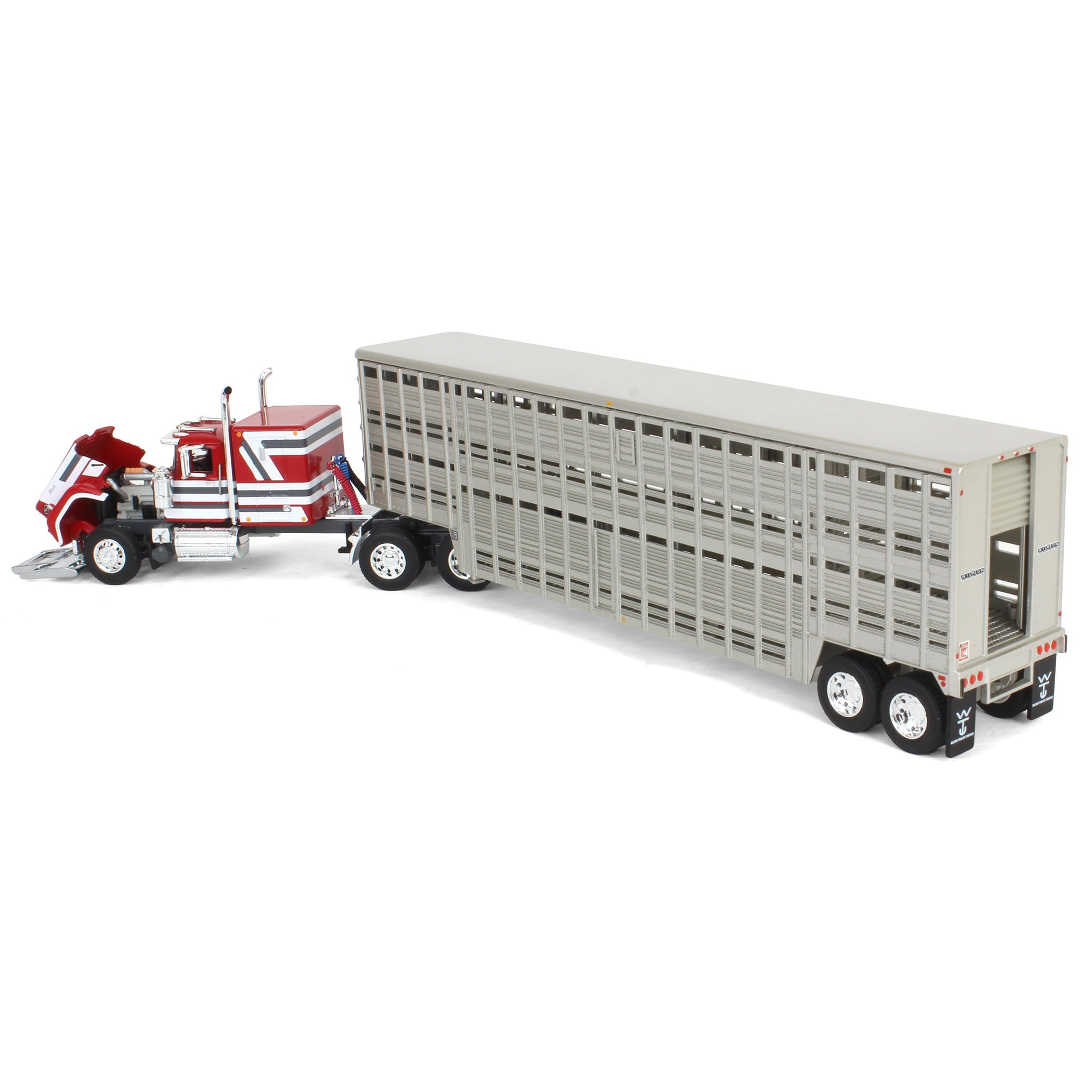 1/64 Mack Super-Liner with 45ft Wilson Vintage Livestock Trailer