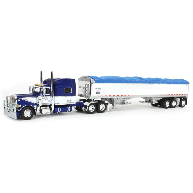 1/64 Peterbilt 389 with 50ft Tri-Axle Grain Trailer, Commemorative Shupe Trucking, DCP by First Gear