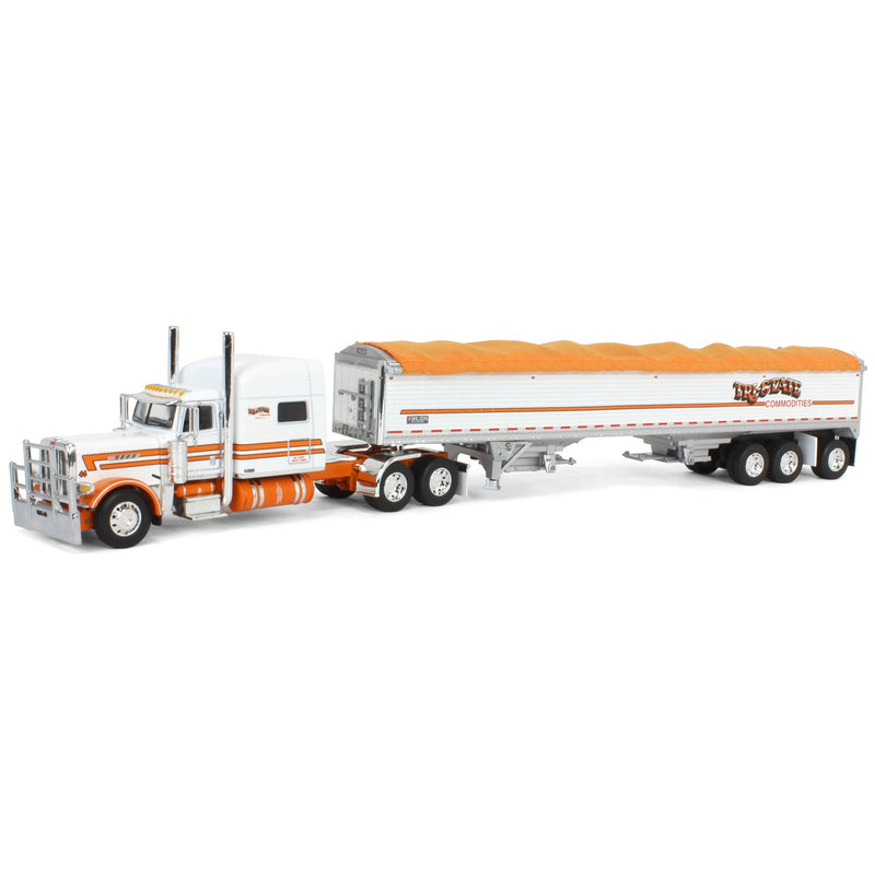 1/64 Peterbilt 389 with 50ft Tri-Axle Grain Trailer, Tri-State Commodities, DCP by First Gear