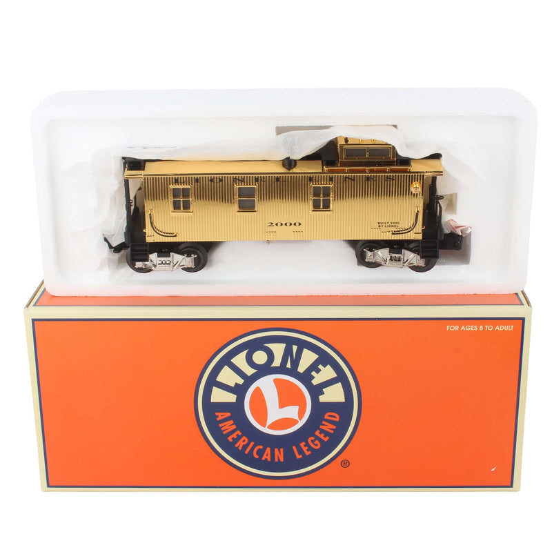 O Scale Lionel Lines 100th Anniversary Gold Plated Caboose by Lionel