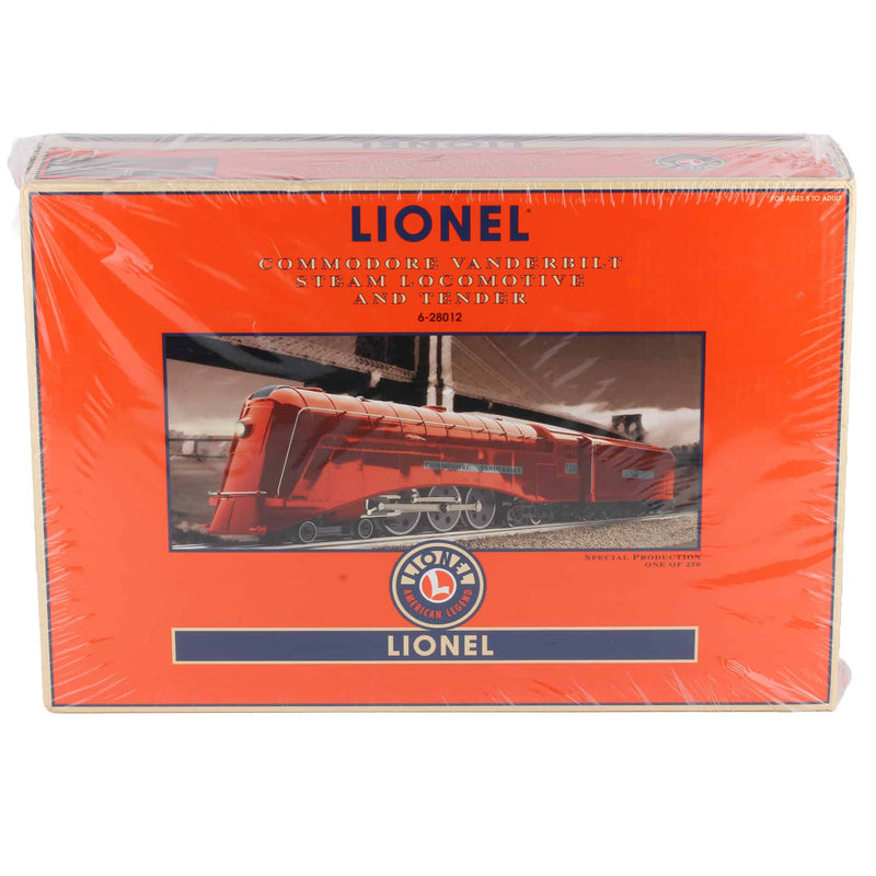 O Gauge RED Commodore Vanderbilt Steam Locomotive & Tender Train Set by Lionel, Limited Edition 1 of 250