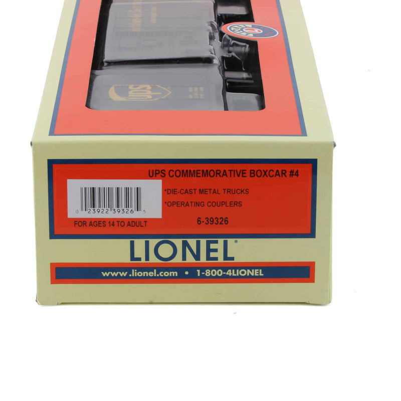 O Gauge UPS Centennial Commemorative #4 Train Boxcar by Lionel
