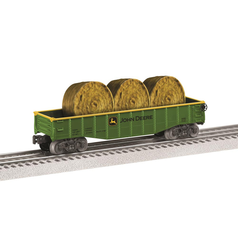 1/48 O-Gauge John Deere Gondola with Hay Bales by Lionel