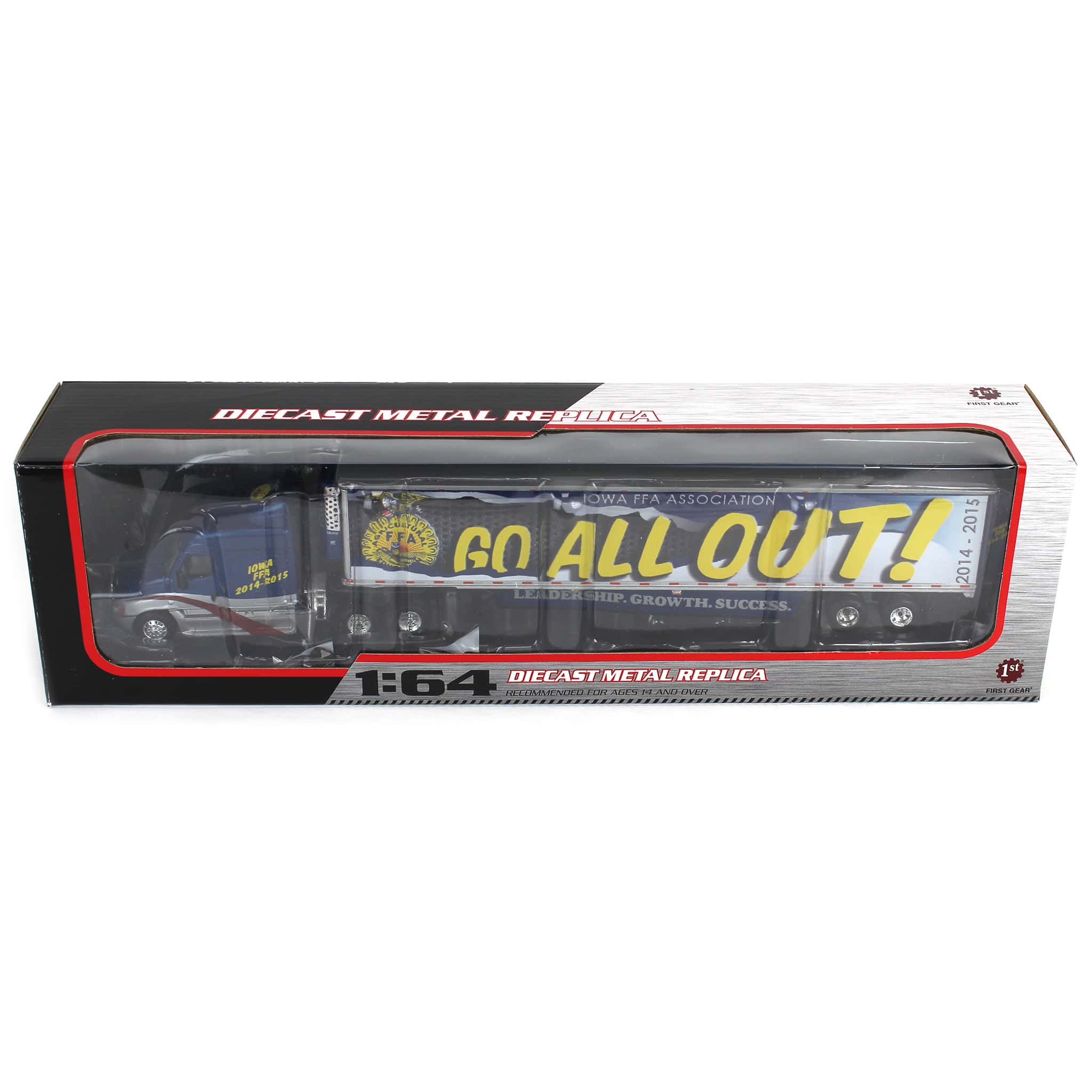 1/64 Freightliner Cascadia with Reefer Trailer, Iowa FFA by First