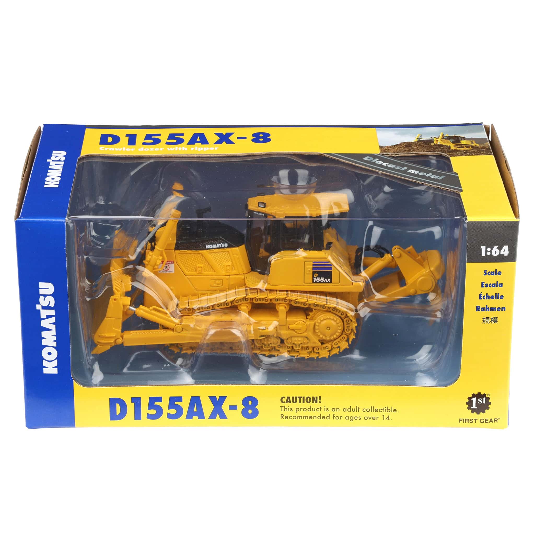 1/64 Komatsu D155AX-8 Sigma Dozer with Ripper by First Gear