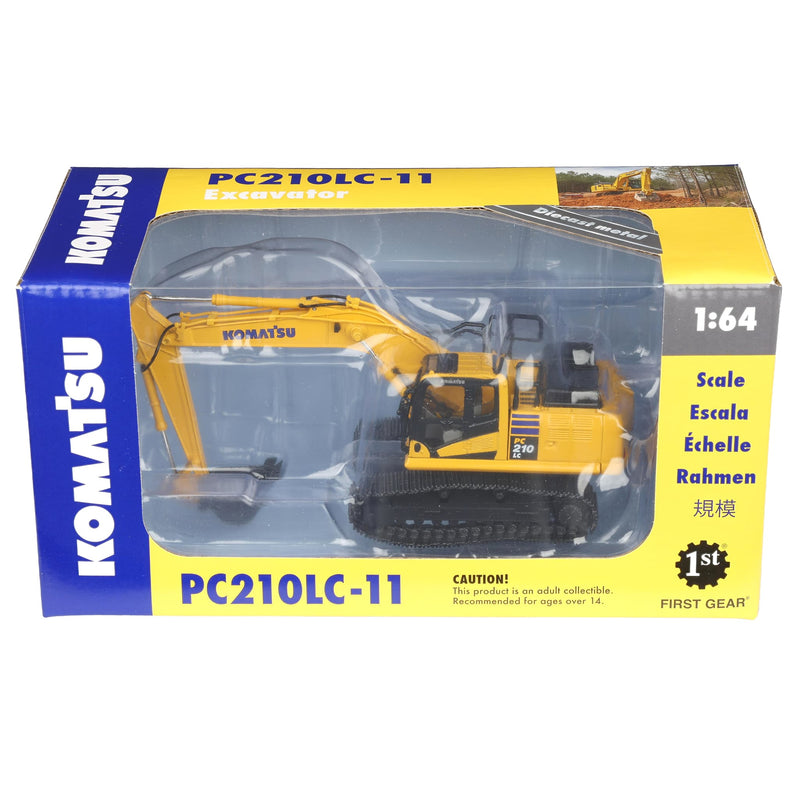 1/64 Komatsu PC210LC-11 Excavator with Metal Tracks by First Gear