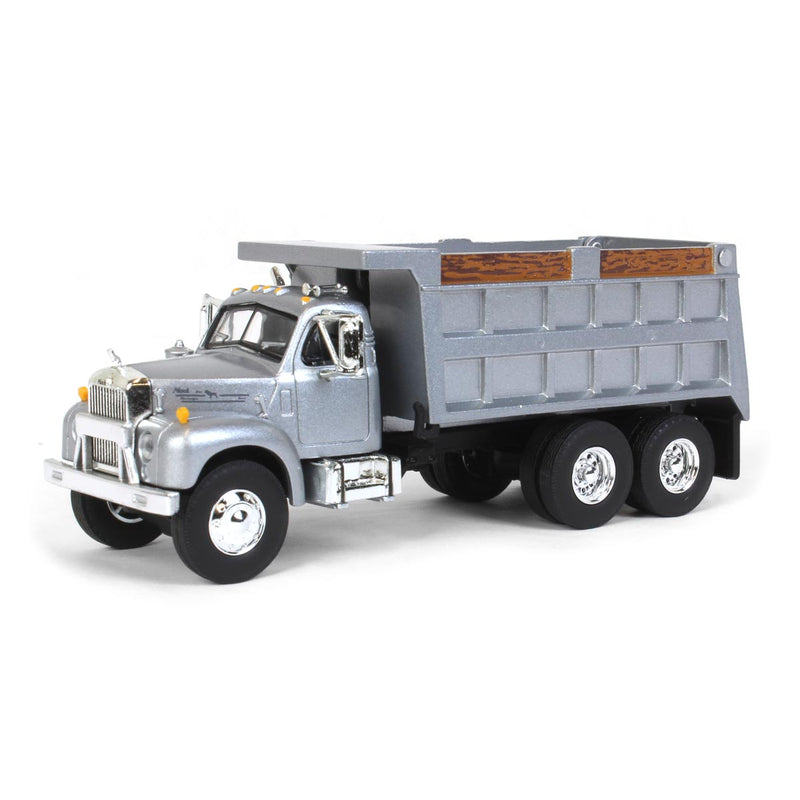 1/64 Mack B-61 Dump Truck by First Gear, Gray