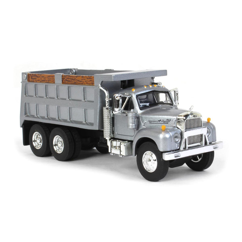 1/64 Mack B-61 Dump Truck by First Gear, Gray
