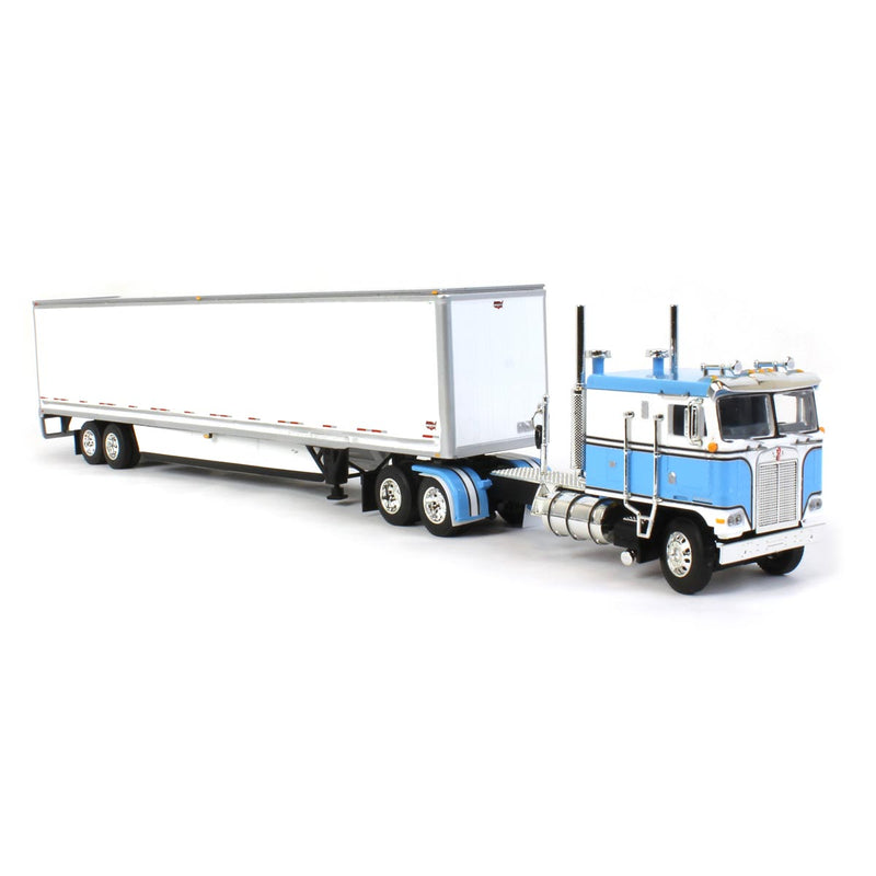1/64 Blue & White Kenworth K-100 COE with Wabash Dry Goods Trailer, DCP by First Gear