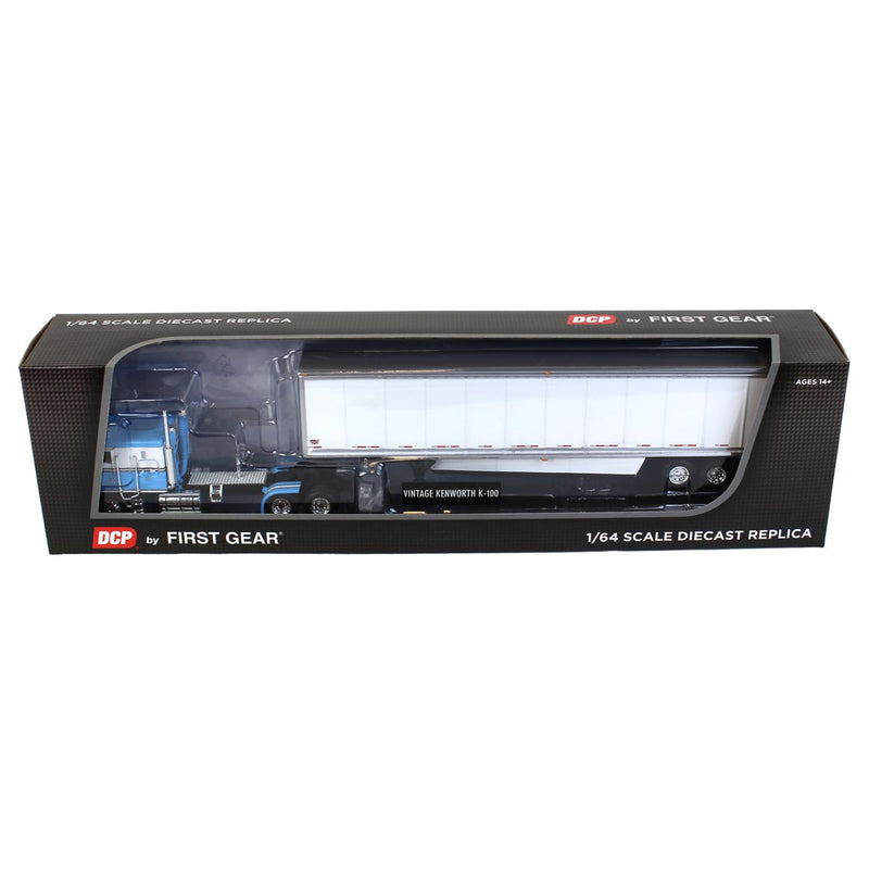 1/64 Blue & White Kenworth K-100 COE with Wabash Dry Goods Trailer, DCP by First Gear