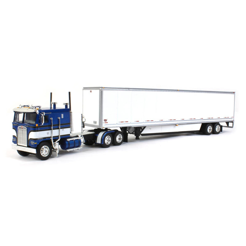 1/64 Blue Kenworth K-100 COE with Wabash Dry Goods Trailer, DCP by First Gear