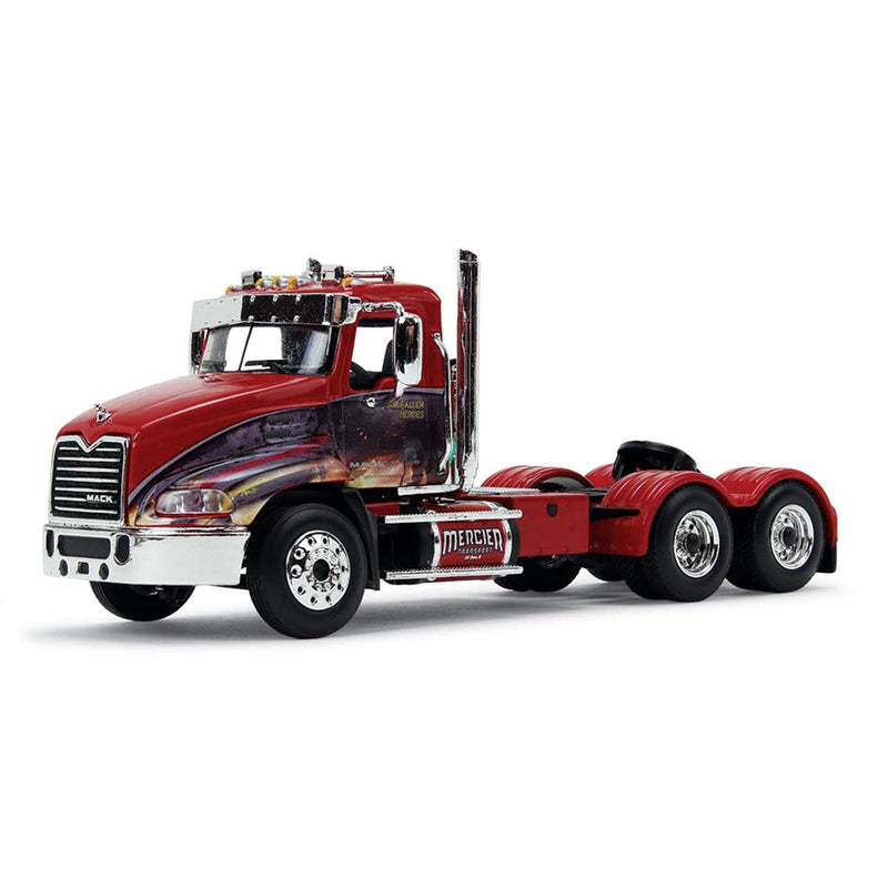 (B&D) 1/64 Mack Pinnacle Semi Truck with Wilson Pacesetter Grain Trailer, Mercier Transport - Our Fallen Heroes, DCP by First Gear - Damaged Item