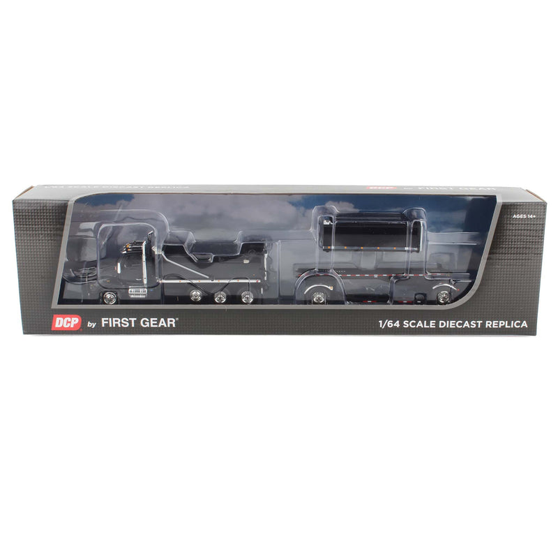 1/64 Black Kenworth T880 Rogue Dump Truck with Rogue Transfer Dump Trailer, DCP by First Gear