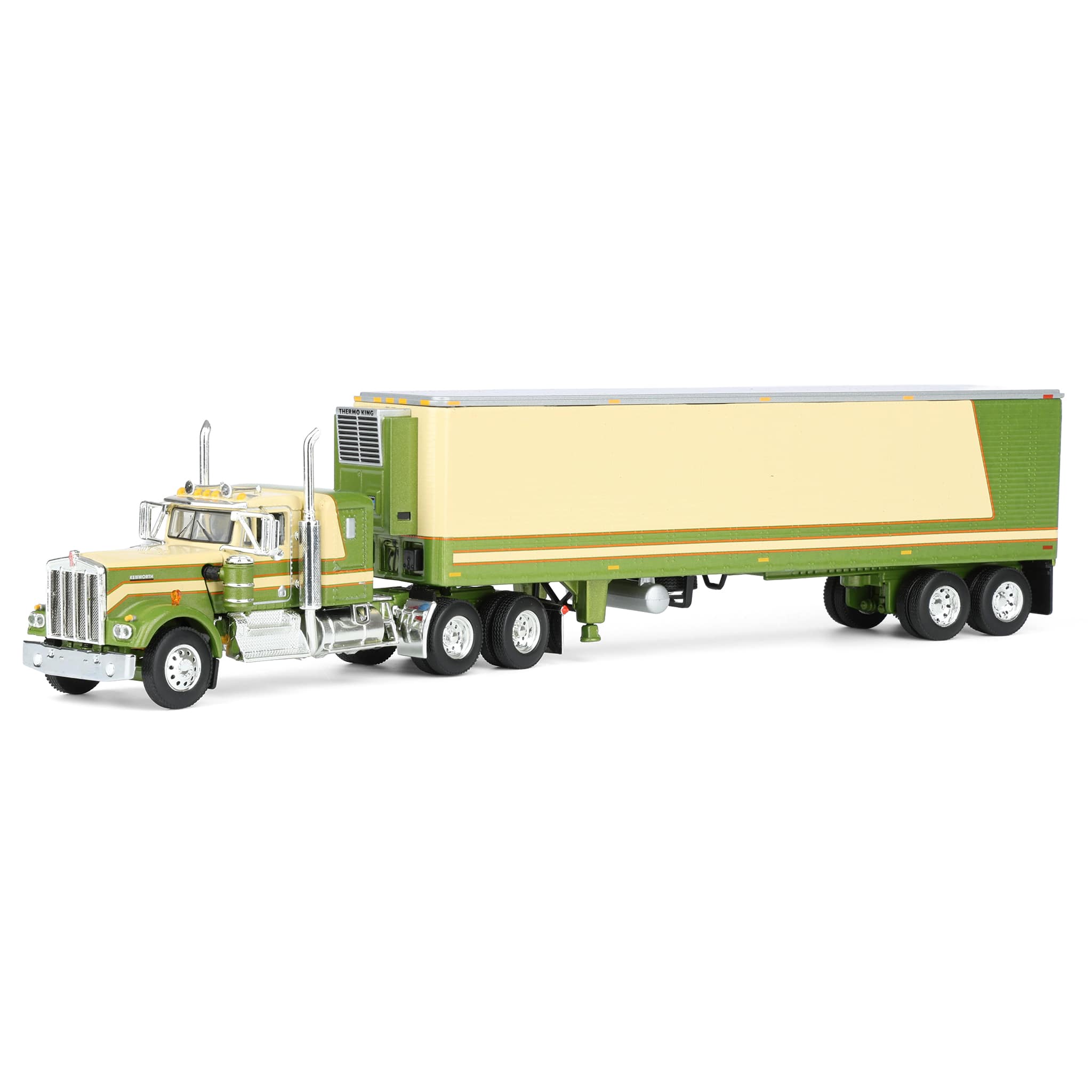 60-1208 DCP 1/64 Kenworth W900a with 40ft Vintage Reefer Trailer