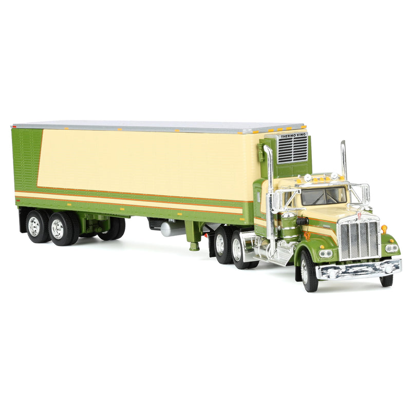 1/64 Kenworth W900a with 40ft Vintage Reefer Trailer, DCP by First Gear