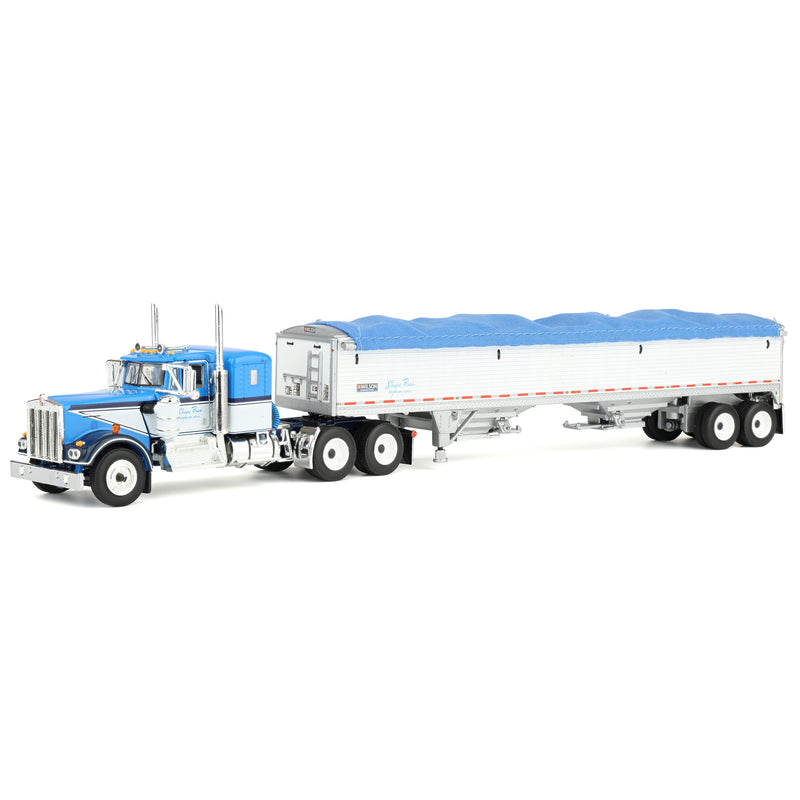 1/64 Kenworth W900A Semi Truck with 36in Sleeper & 42ft Grain Trailer, Shupe Bros, DCP by First Gear