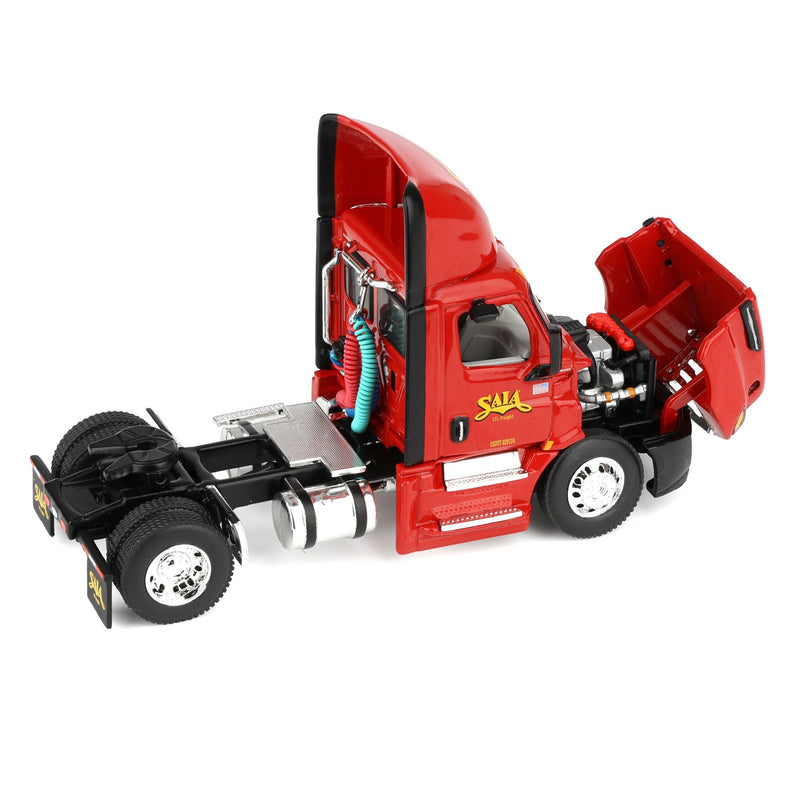 1/64 SAIA Freightliner 2018 Cascadia Day Cab Semi Truck with Wabash 53' Duraplate Dry Goods Trailer, DCP by First Gear