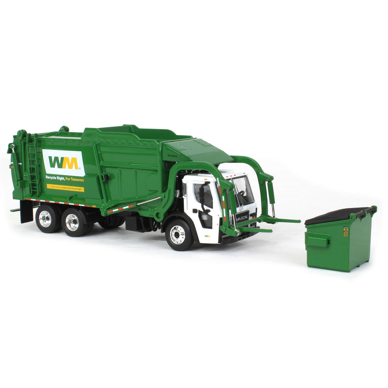 (B&D) 1/64 Mack LR with McNeilus Meridian Front Loader & Dumpster, Waste Management - Damaged Item