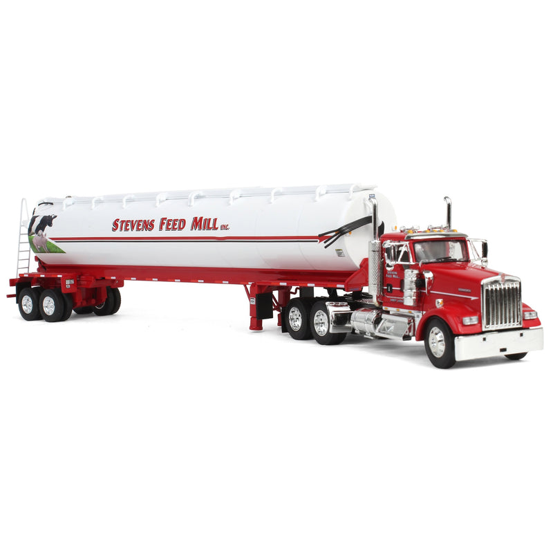 1/64 Kenworth Semi Truck with Walinga Feed Trailer, Stevens Feed Mill (Pennsylvania), DCP by First Gear