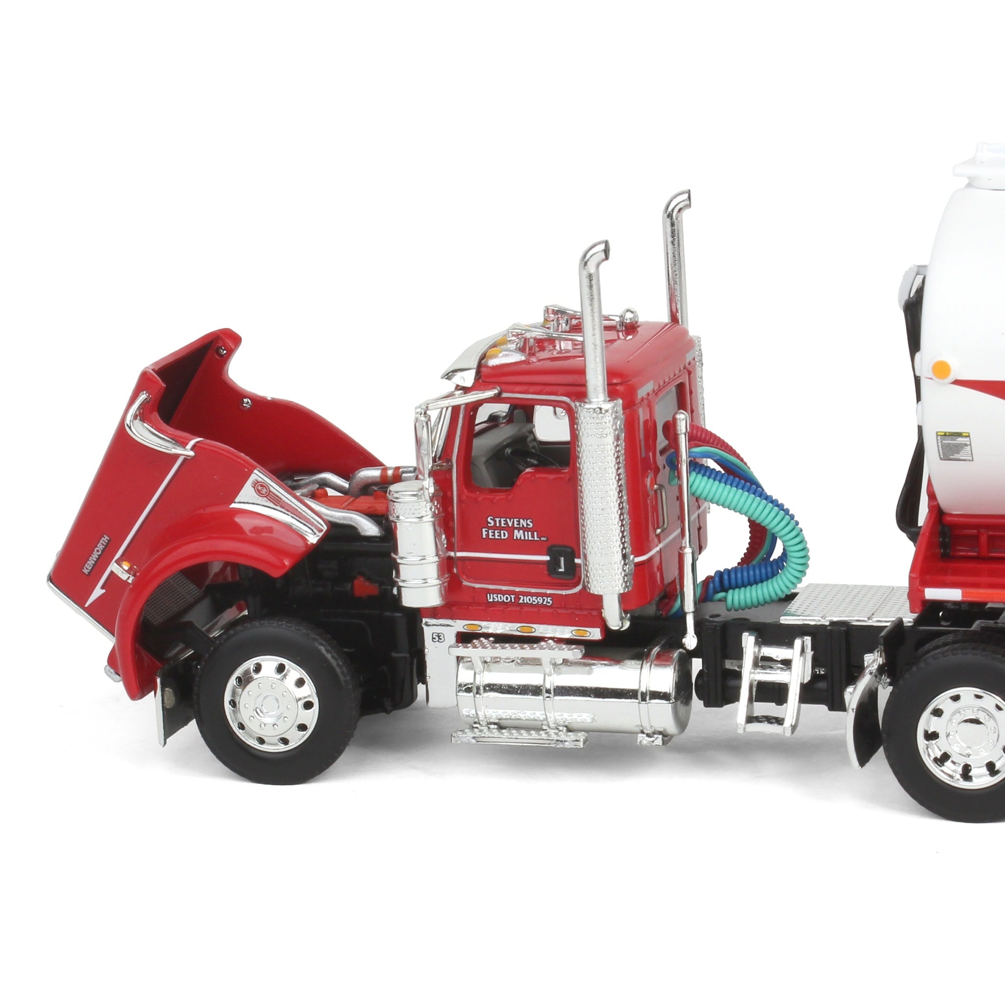 1/64 Kenworth Semi Truck with Walinga Feed Trailer, Stevens Feed