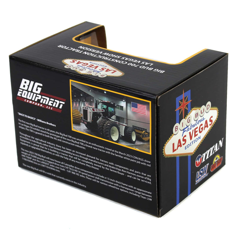 Las Vegas White CE Version ~ 1/64 Big Bud 700 Tractor with Titan Goodyear LSW Tires