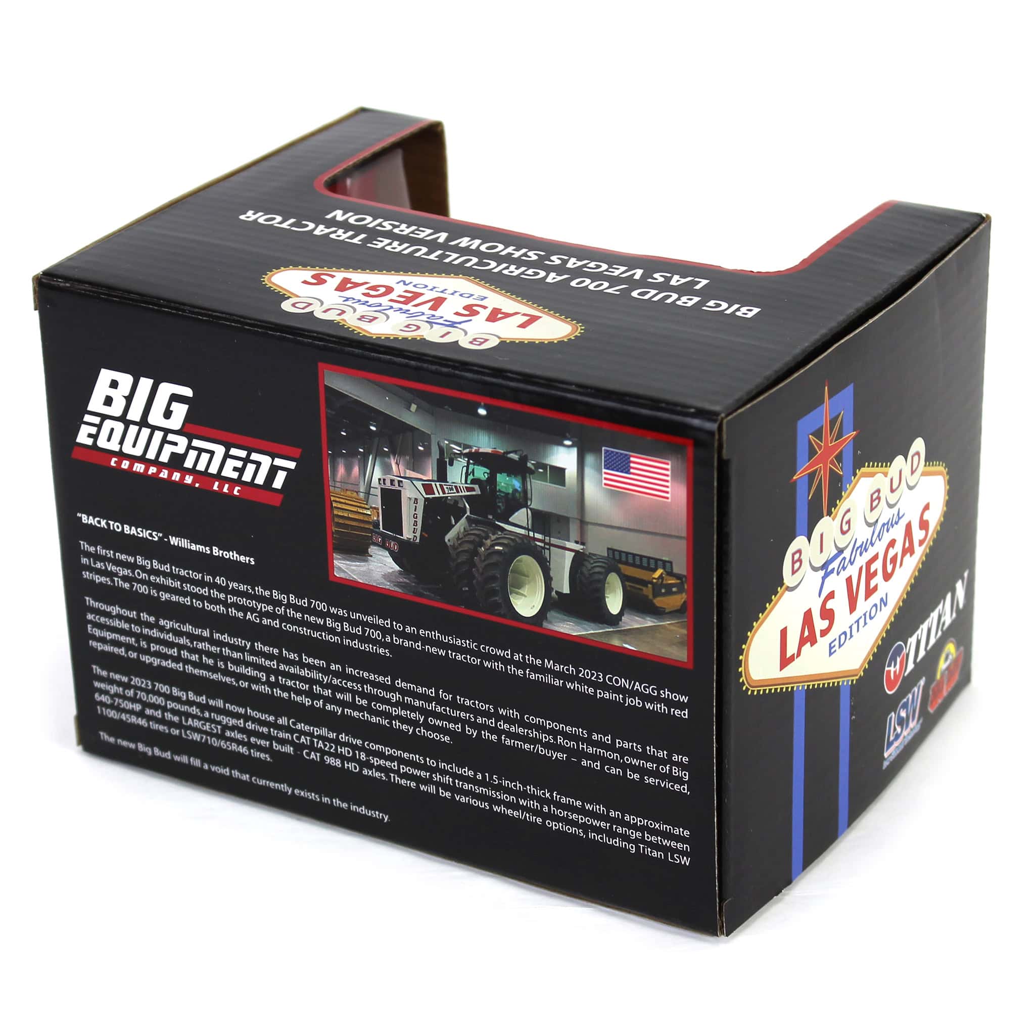 Las Vegas AG Black Version ~ 1/64 Big Bud 700 Tractor with Titan