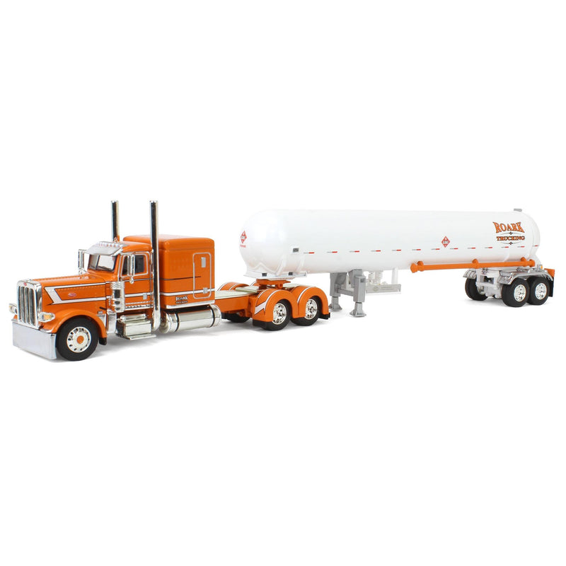 (B&D) 1/64 Peterbilt 389 Semi Truck with Mississippi LP Tanker Trailer, Roark Trucking - Under Pressure, DCP by First Gear - Damaged Box