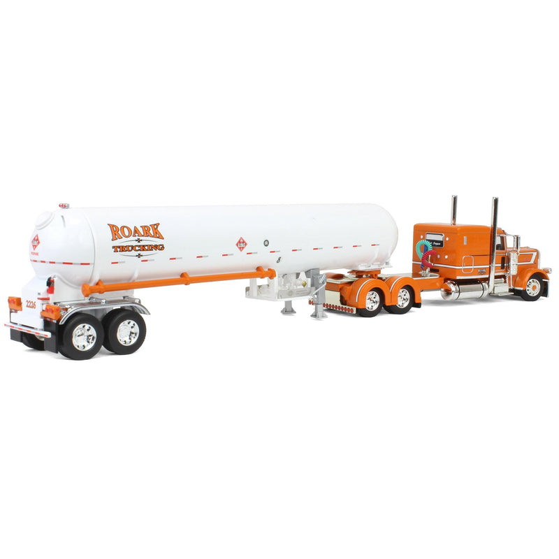 (B&D) 1/64 Peterbilt 389 Semi Truck with Mississippi LP Tanker Trailer, Roark Trucking - Under Pressure, DCP by First Gear - Damaged Box