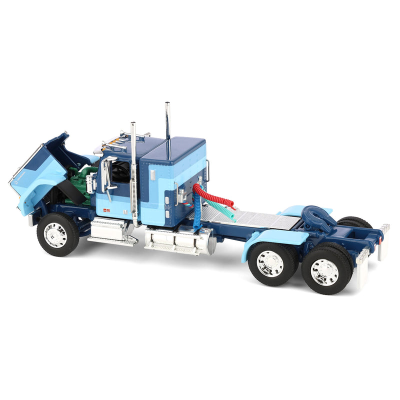 1/64 Blue GMC General with 34in Flattop Sleeper & Heil Pneumatic Tank Trailer, DCP by First Gear