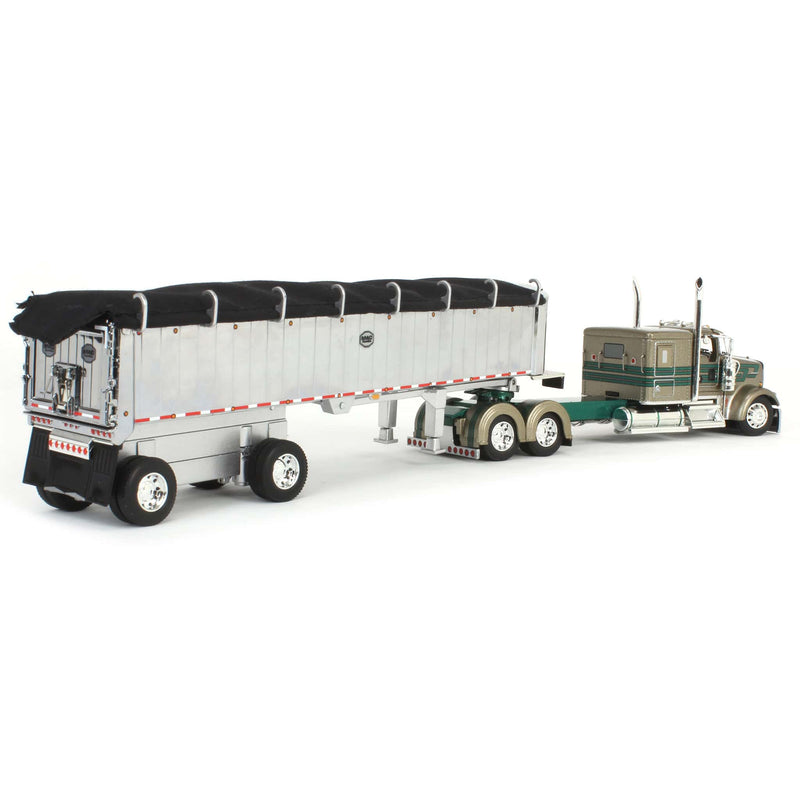 (B&D) 1/64 Kenworth W900L with MAC Dump Trailer, D&D Hauling & Excavating, DCP by First Gear - Damaged Item