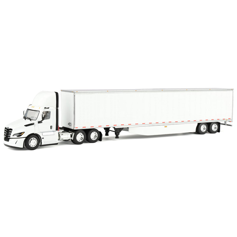 1/64 Freightliner Cascadia Fifth Generation Semi Truck with Day Cab, White, DCP by First Gear