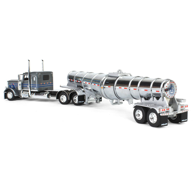 1/64 Peterbilt 389 with Chrome Polar Tanker, Circle B Trucking, DCP by First Gear
