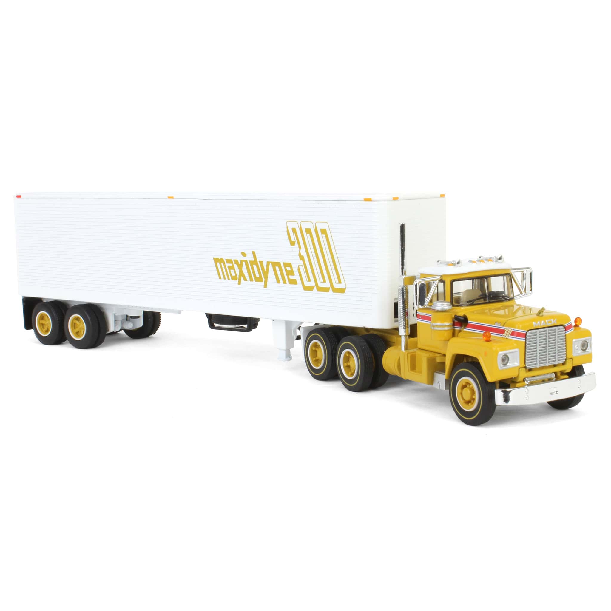 1/64 Mack R-Model Day Cab with 40ft Vintage Trailer, 125 Years of