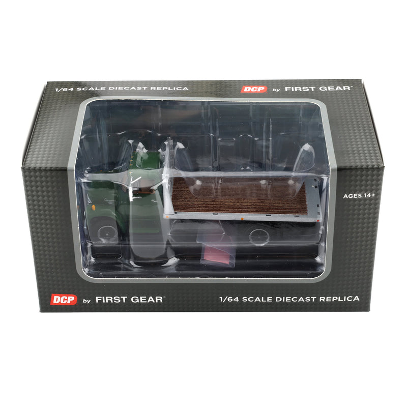 1/64 1970s International Loadstar Flatbed Truck, Shanter Green, DCP by First Gear