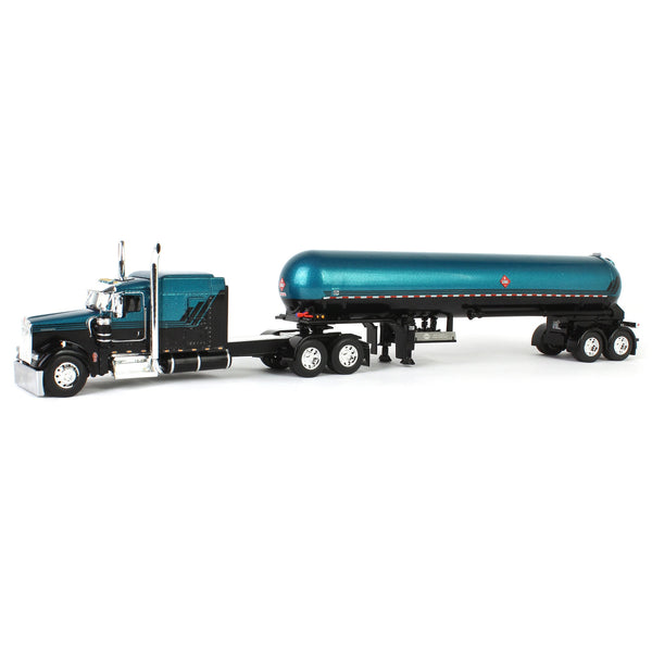 1/64 Kenworth W900L Semi with Mississippi LP Tanker, Turquoise