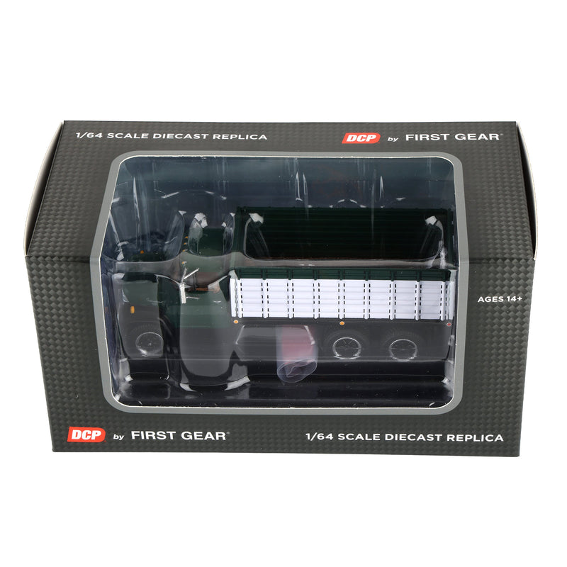 1/64 International Loadstar Grain Truck with Tandem Axle, Green & White, DCP by First Gear