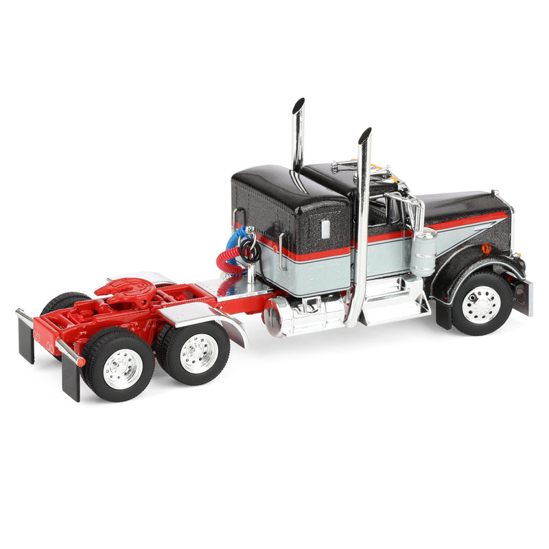 1/64 Kenworth W900A Semi Truck with 43ft Wilson Pacesetter Grain Trailer, Gray/Viper Red, DCP by First Gear