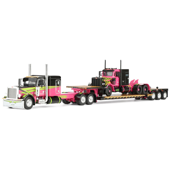 Semirimorchio Kenworth T660 1/64 Con Lowboy Fontaine Renegade E Challenger MT855E - First Gear