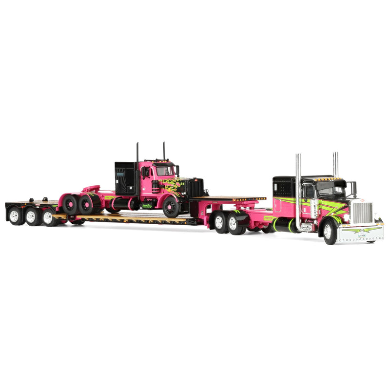 1/64 Peterbilt 389 Semi with Fontaine Renegade LXT40 Lowboy & Peterbilt 359 Load, Loewen Farms, DCP by First Gear